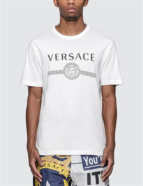 grey versace t shirt|Versace collection men shirt white.